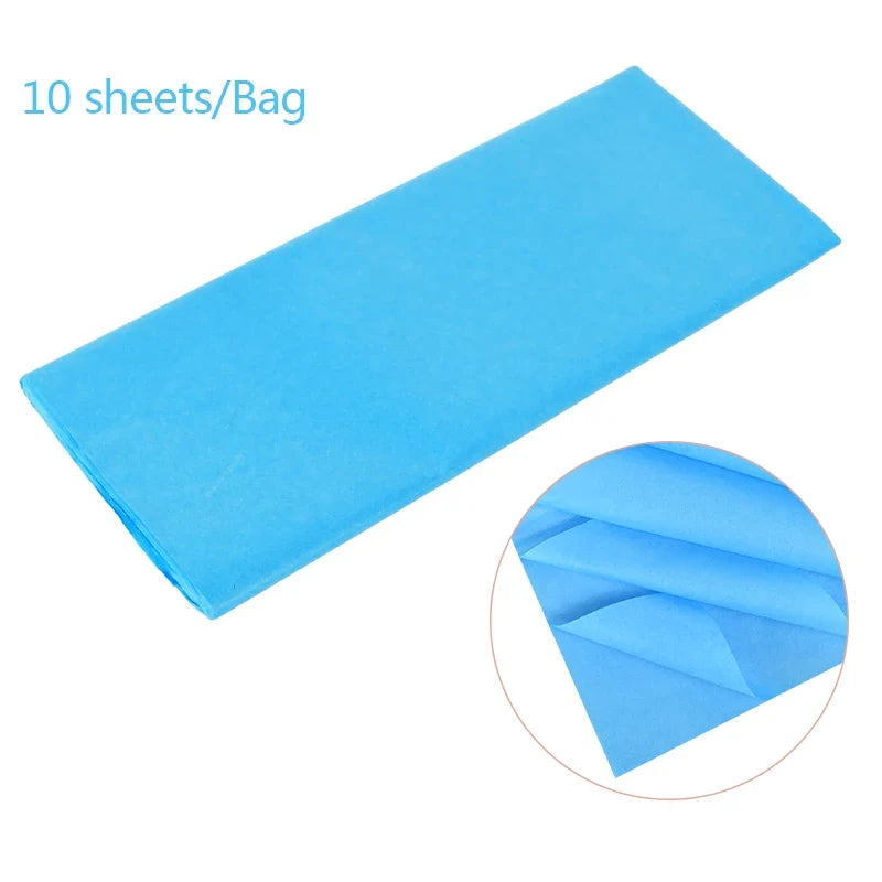 10pcs Unbleached Flower Wrapping Tissue Paper | 65x50cm Wedding Party Gift Wrap