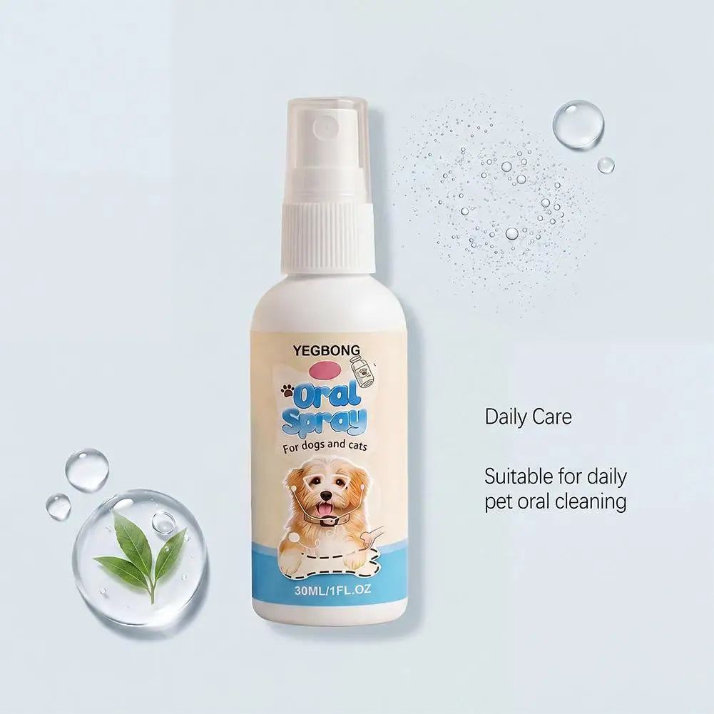 Pet Oral Hygiene Spray,Teeth Cleaning Spray & Breath Freshener, Helps Reduce Plaque and Tartar, Support Healthy Gums for Pets