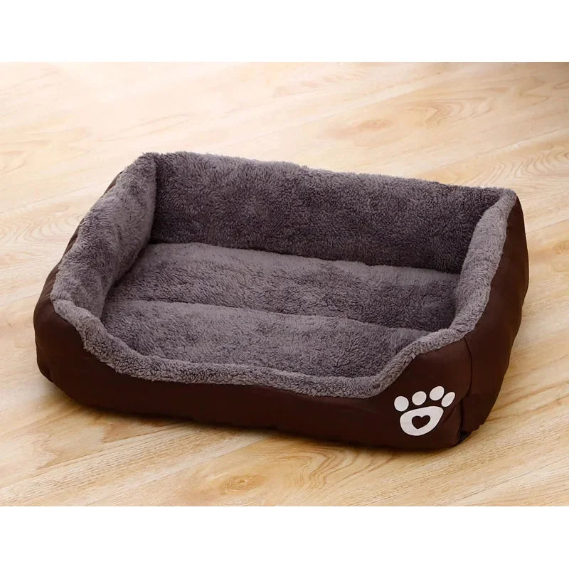 Large Calming Pet House Donut Bed - Long Plush Deep Sleep Warm Cushion for Small Dogs, Puppy Chihuahua & Cat Mat