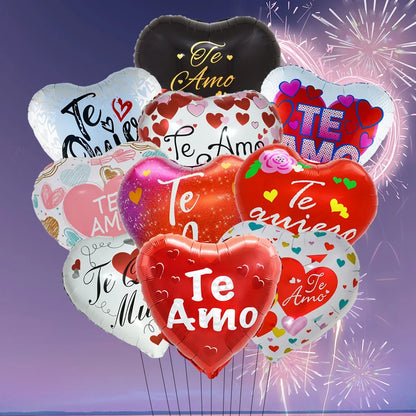 Love Heart Bear Balloon with Stand | Valentine's Day Decor
