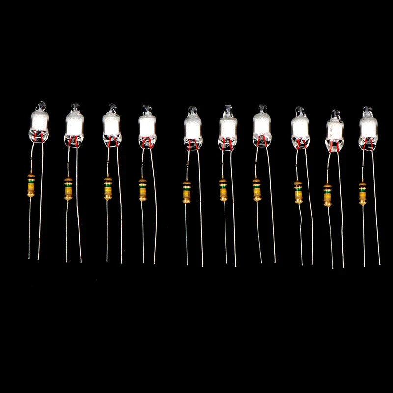 Neon Indicator Light Bulbs 4x10mm 5x13mm 220V | Main Power Pilot Lamp with Resistor