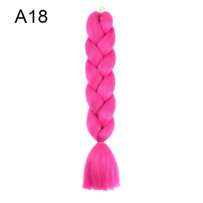24-Inch Yaki Braids Ombre Jumbo Braiding Hair | Green Synthetic Hair Extensions for DIY Styles