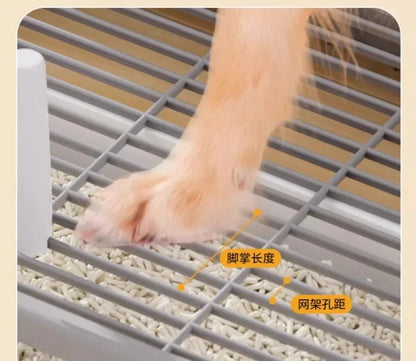Pet-specific Training Toilet Indoor Pet Cleaning Products Anti-stepping Plastic Dog Pee Pad Holder Removable Net Reusable Tray