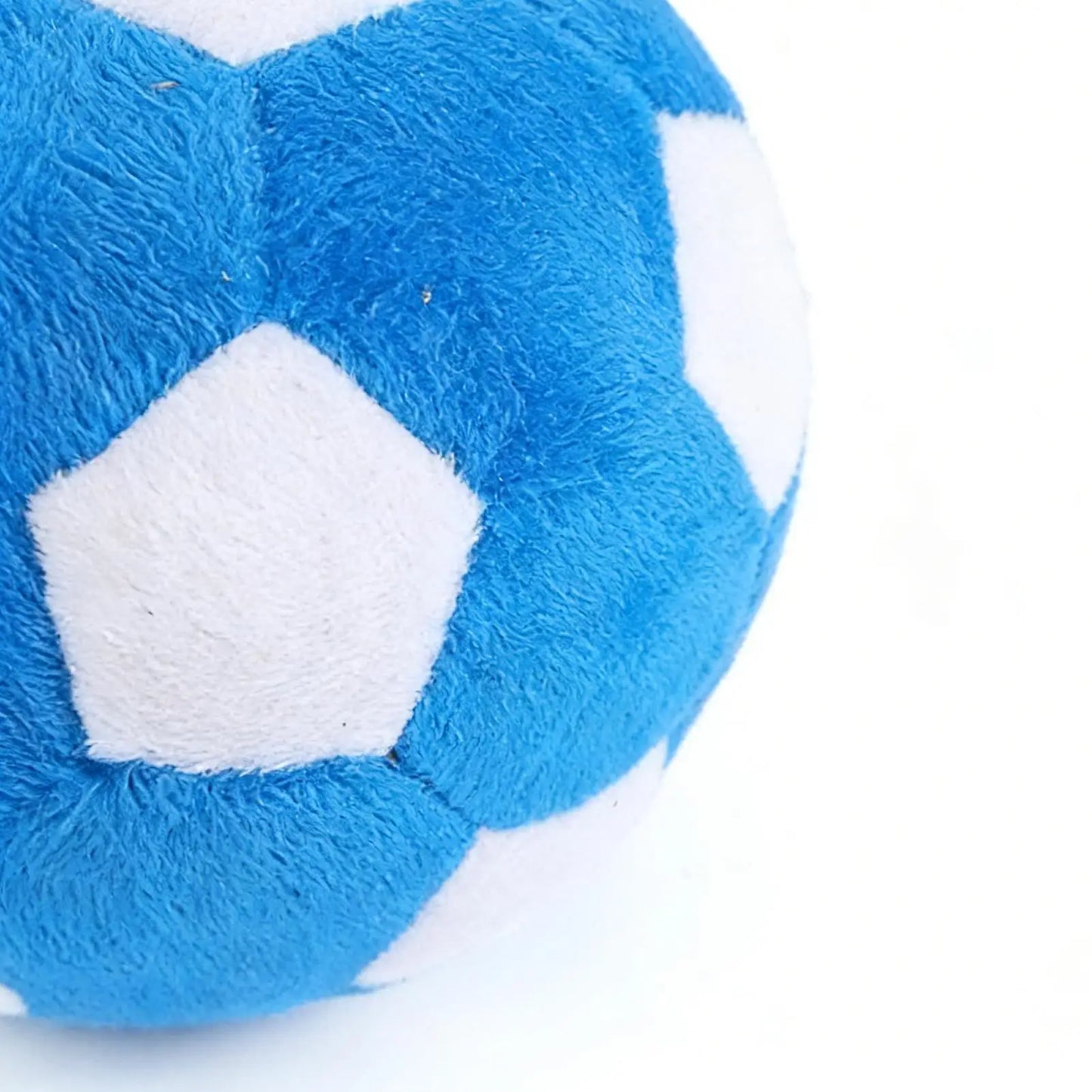 Dog Soccer Ball Toy Soft Chewing Game Plush Soft Squeaky Balls for Dogs for Indoor Outdoor Play Teething Enrichment Puppy Large