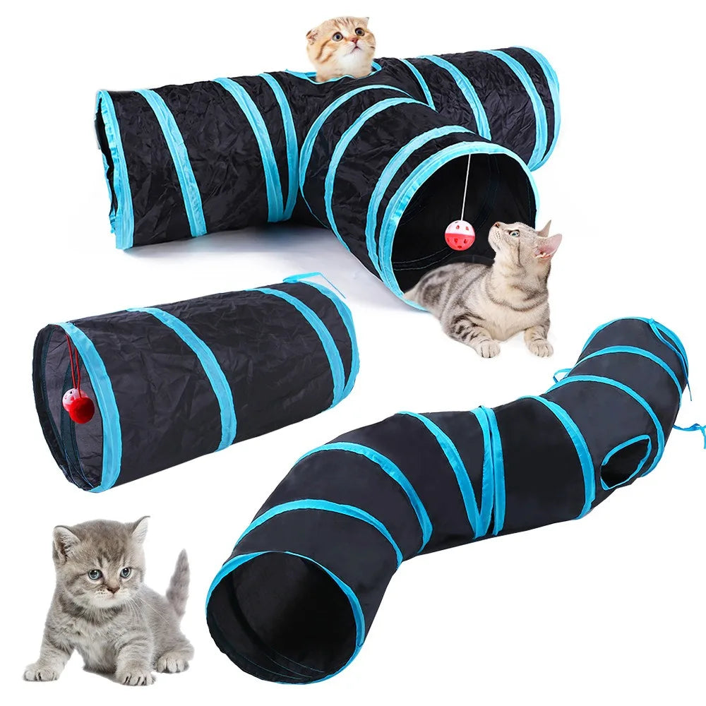 Cat Tunnel Toys Pet Supplies Cat S T Pass Play Tunnel Foldable Cat Tunnel Cat Toy Breathable Drill Barrel Cat Interactive Toys