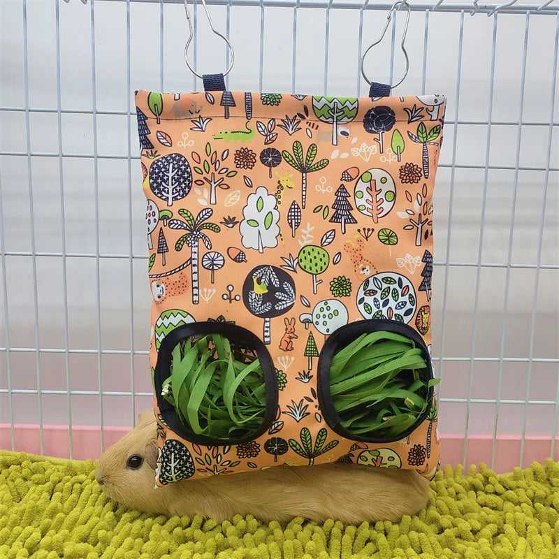 Rabbit Hay Bag Hay Dispenser For Guinea Pig Chinchilla Food House For Hay Guinea Pigs Feeder Hay Bag For Rabbits Pet Products