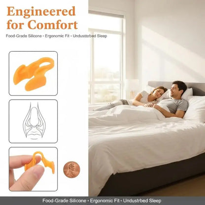 Silicone Anti Snoring Nasal Dilator | Sleep Aid Nose Clip for Better Breathing