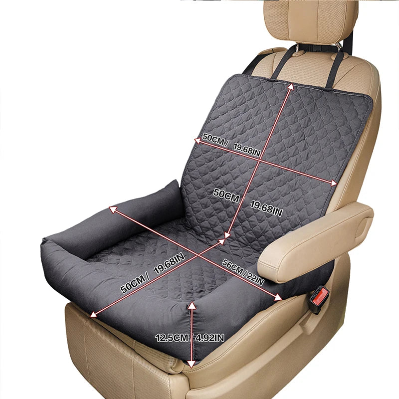 Dog Cat Pets Car Seat Cushion Outdoor Travel Hanging Bag Quilted Seat Pet Bed Car Nest Mat Comfortable Universal Car Accessories