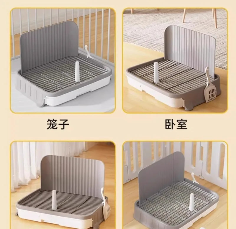 Pet-specific Training Toilet Indoor Pet Cleaning Products Anti-stepping Plastic Dog Pee Pad Holder Removable Net Reusable Tray