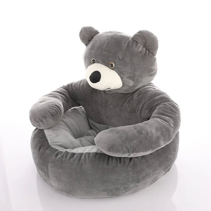 Plush Dog House Bed Winter Warm Bear Hug Semi Enclosed Cat's Nest Detachable And Washable Mat Small Dog Bed Sofa Pet Supplies