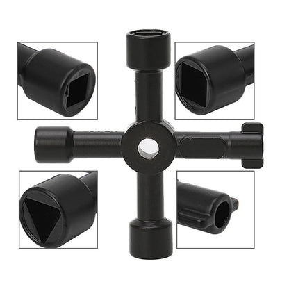 4-in-1 Portable Black Hand Screwdriver | DIY Socket Multi-Functional Tool Combination