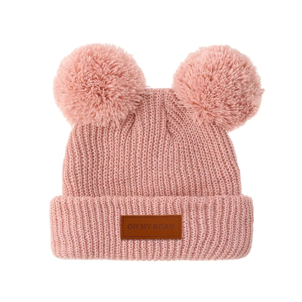 Solid Knit Baby Beanie | Unisex Infant Hat for Fall and Winter