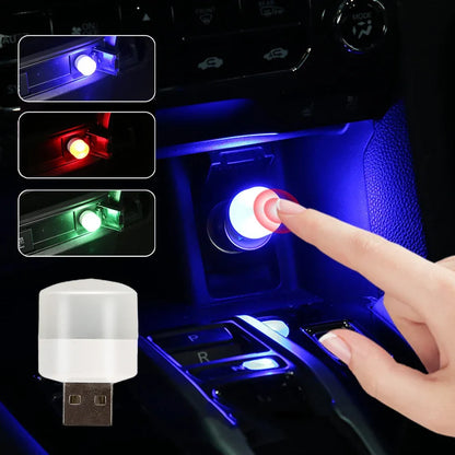 USB Car Atmosphere Light | LED Interior Touch Ambient Lamp with 8 Colors