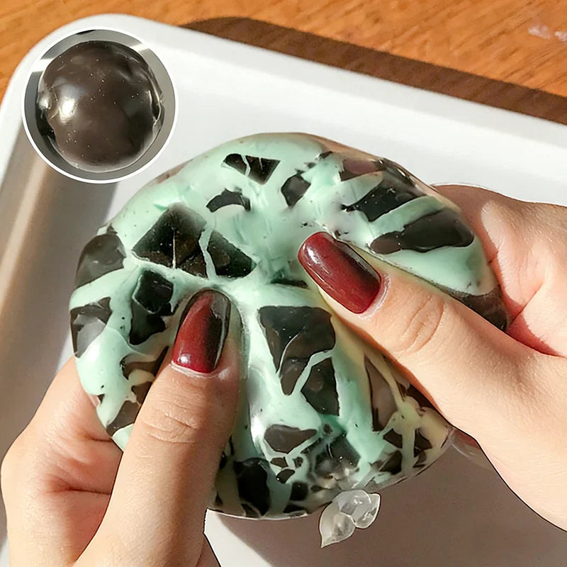 Simulation Crispy Chocolate Shell Decompression Ball | Slow Rebound Anxiety Relief Toy