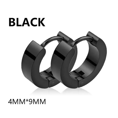 2pc Stainless Steel Cross Earrings Set | Gothic Punk Huggies for Men Women