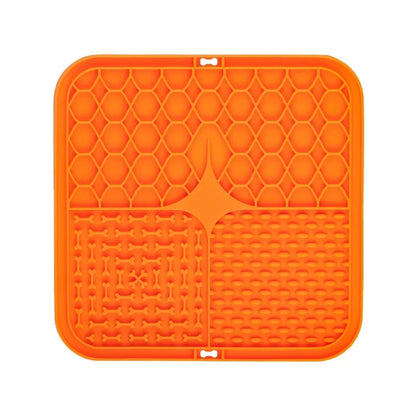 Pet Lick Silicone Mat Slow Feeder Dog Food Plate Bathing Distraction Sucker Training Feeder Supplies for Dogs