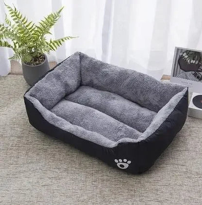 Large Calming Pet House Donut Bed - Long Plush Deep Sleep Warm Cushion for Small Dogs, Puppy Chihuahua & Cat Mat