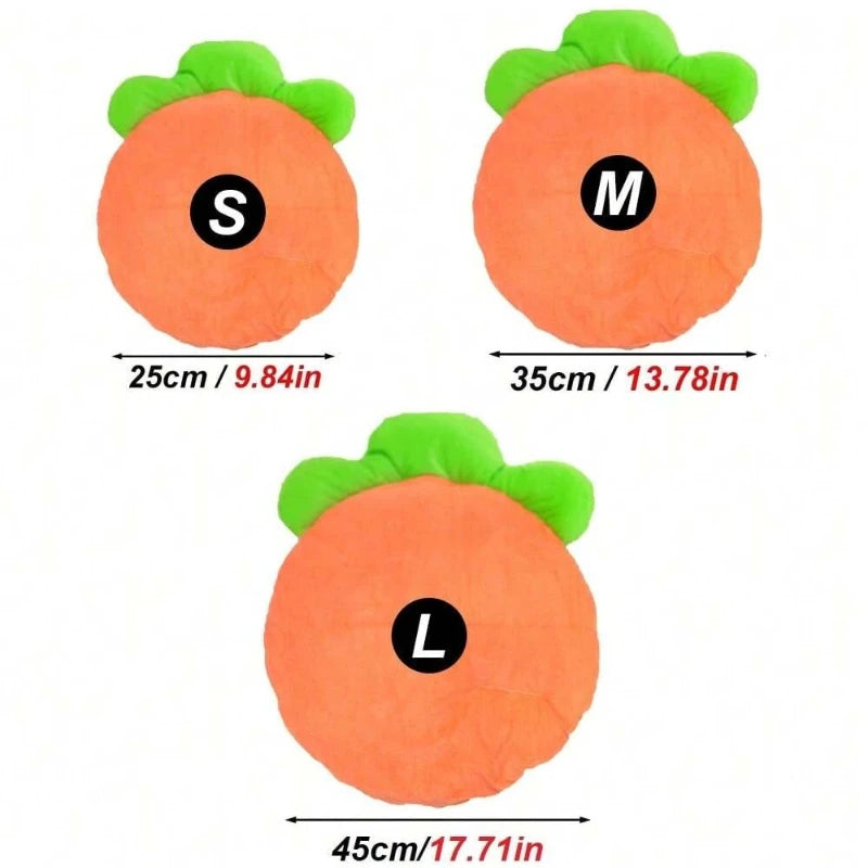 1PC Warm Carrot Shaped Rabbit Mat Soft Breathable Cute Sofa Mat for Pet Small Animal Hamster Rabbit Puppy Kitty Sleeping Bed Mat