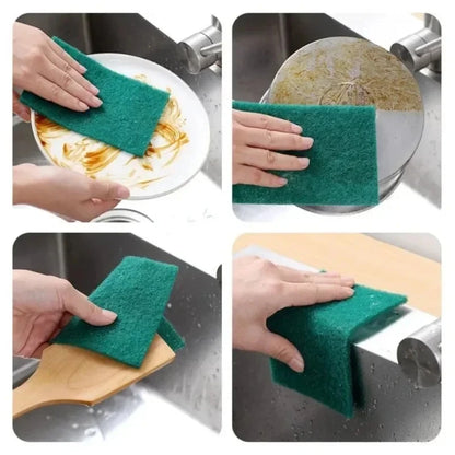 Grit-Free Scrub Pads, 10/30 Pcs - Scratch-Free for Non-Stick Pans, Multipurpose Reusable Kitchen Sponges for Dishes, Pots & Grea