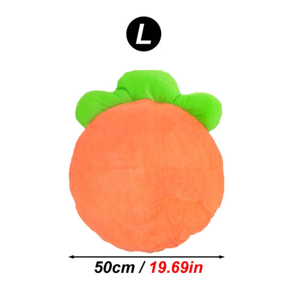 1PC Warm Carrot Shaped Rabbit Mat Soft Breathable Cute Sofa Mat for Pet Small Animal Hamster Rabbit Puppy Kitty Sleeping Bed Mat