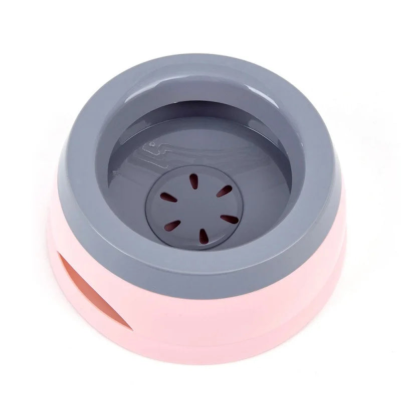 Portable Plastic Pet Dog Bowls No Spill Floating Design Non-Slip Cat Bowl Water Feeder Dry Mouth Support Pet Accessories