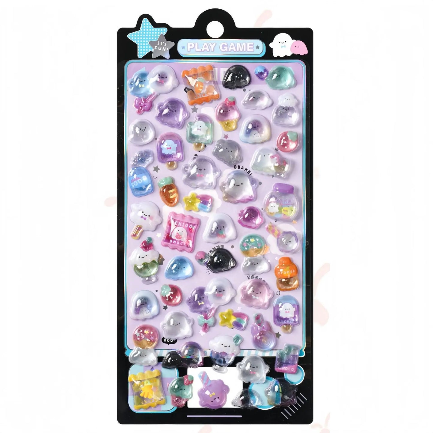 3D Food Stamping Seal Sticker | Japanese Anime Decorative Craft Stickers for Kids