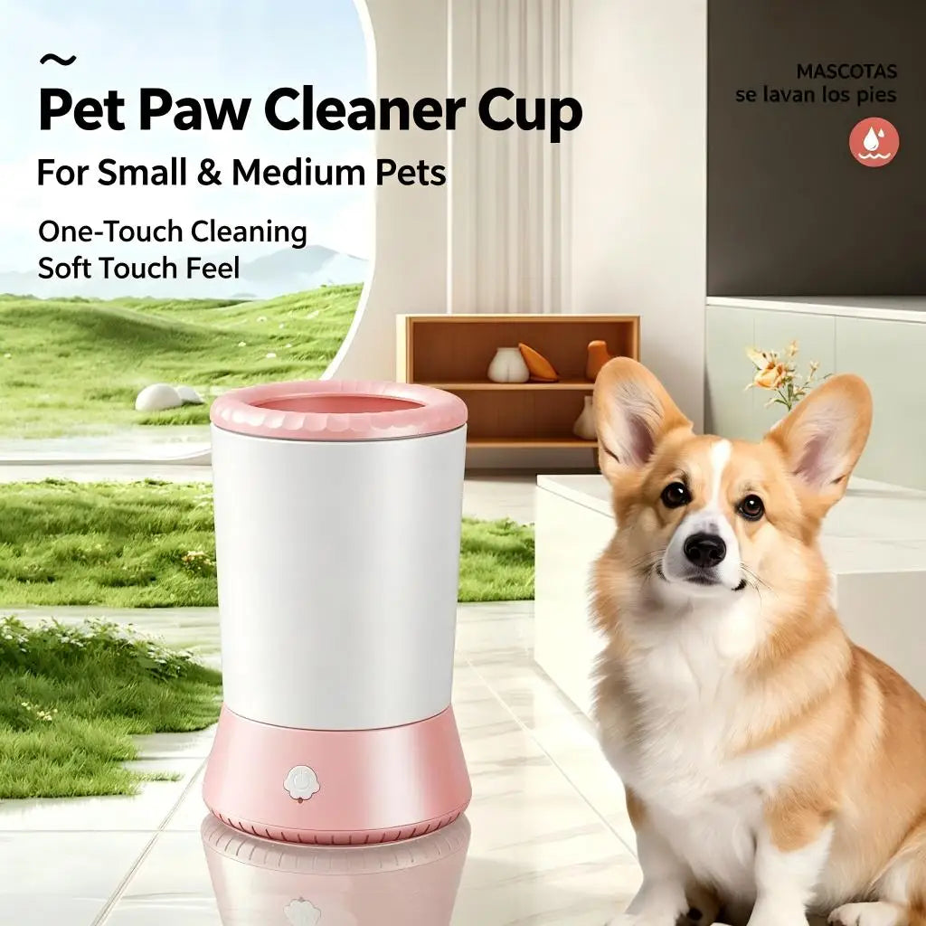 Pet Foot Washing Machine Electric Pet Paw Cleaner Automatic Dog Quick Cleaner Pet Paw Portable Low Noise Waterproof Foot Cup