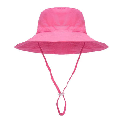 Solid Color Kids Fisherman Hat | Unisex Summer Sun Protection Hat