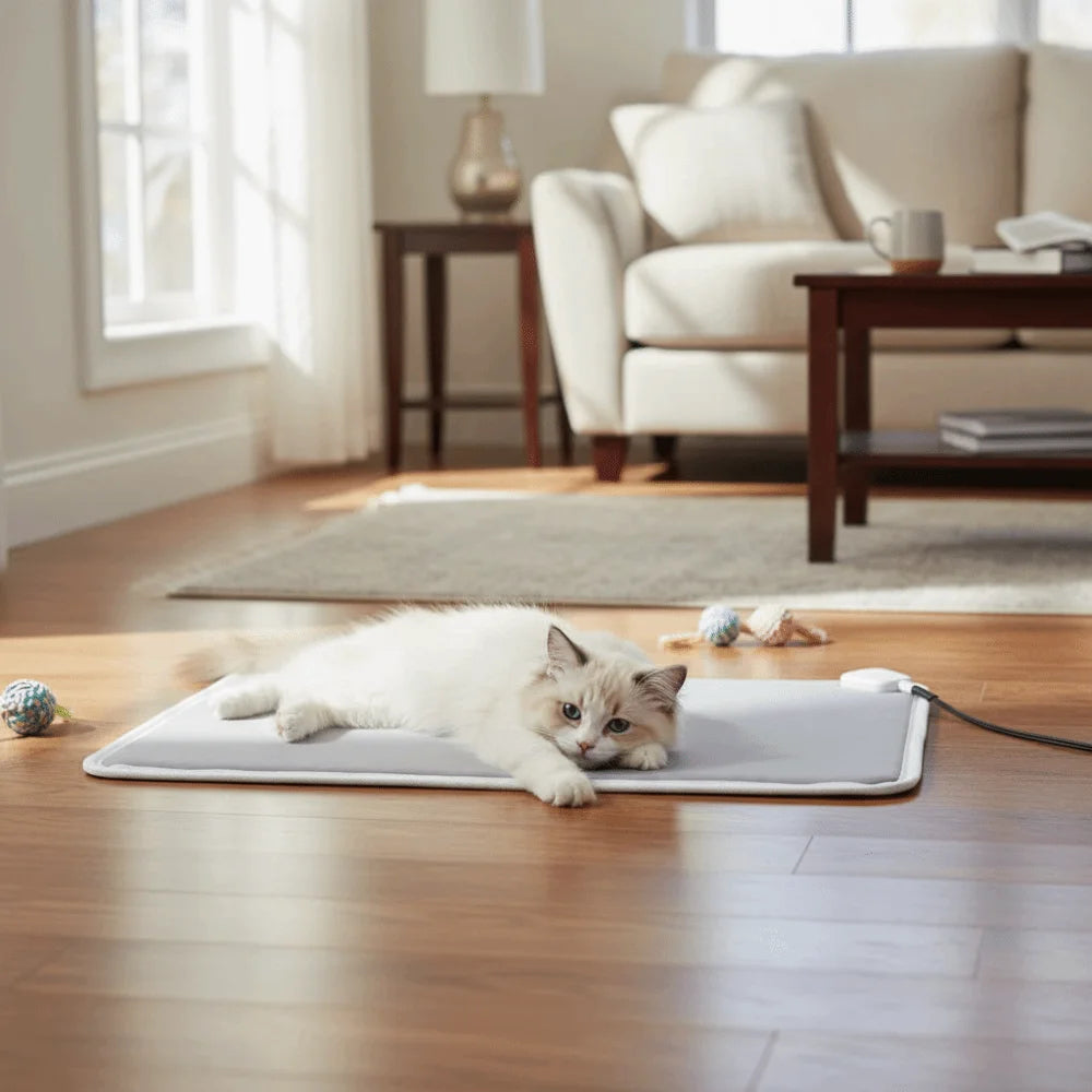 Pet Bed Bite Proof Pet Electric Blanket Thermostat Control Anti-scratch Cat Heating Pad Waterproof Cozy Pet Heating Mat Winter