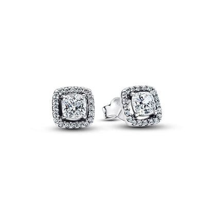 925 Sterling Silver Snowflake Heart Earrings | Fine Stud Earrings for Women