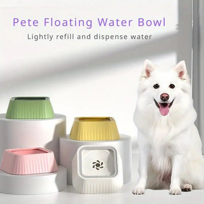 Pet Floating Water Bowl Splash-proof Food-grade PP Material Large Capacity Water Storage Neck-protecting  Floa Plastic Dog Bowl