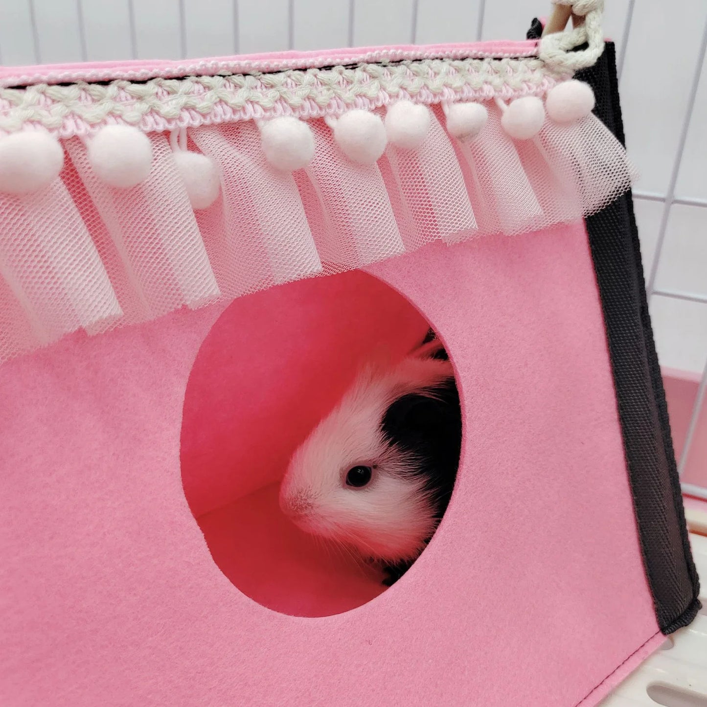 Guinea Pig Hideout Tunnel Tent Hamster Hideout Tent Rabbit Rat Tunnel House Small Animal Tube Warm Habitat
