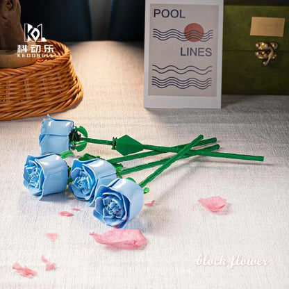 Eternal Flower Rose Building Block Set | Compatible Gift for Valentine's Day Teachers Day