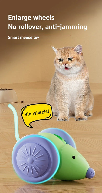 Pet Toys Interactive Cat Toy Electric Mouse Car Automatic Teaser Intelligent Obstacle Avoidance Pet Products Cat Accessories