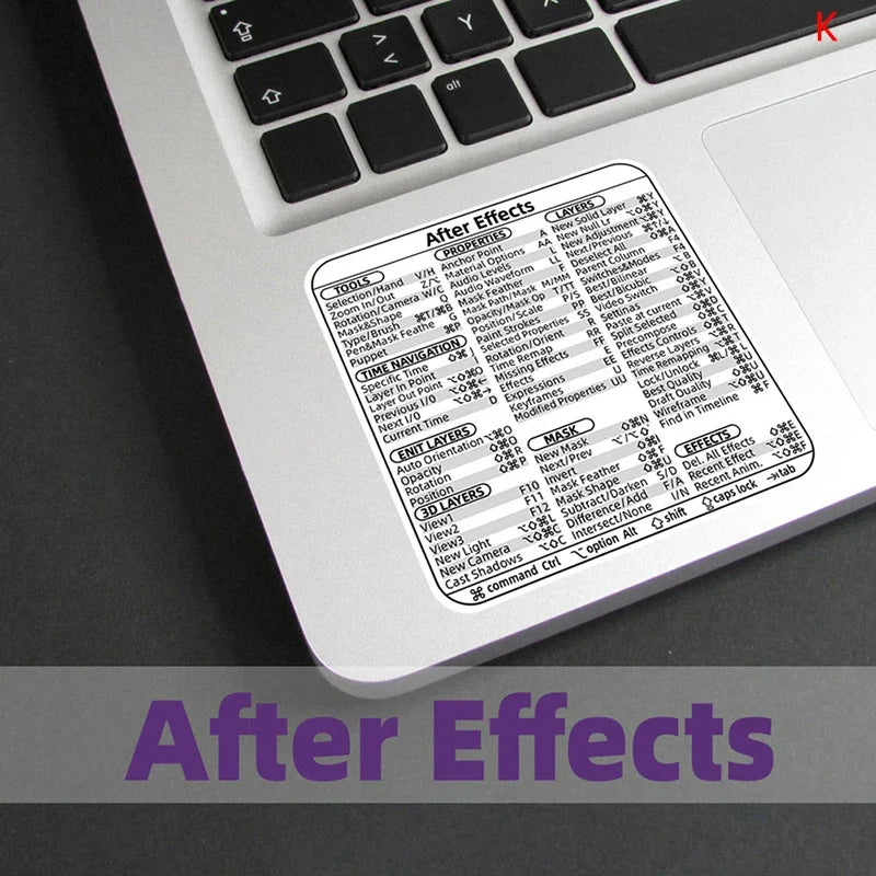 Windows PC Keyboard Shortcut Sticker | Quick Reference Decal for Laptop Desktop