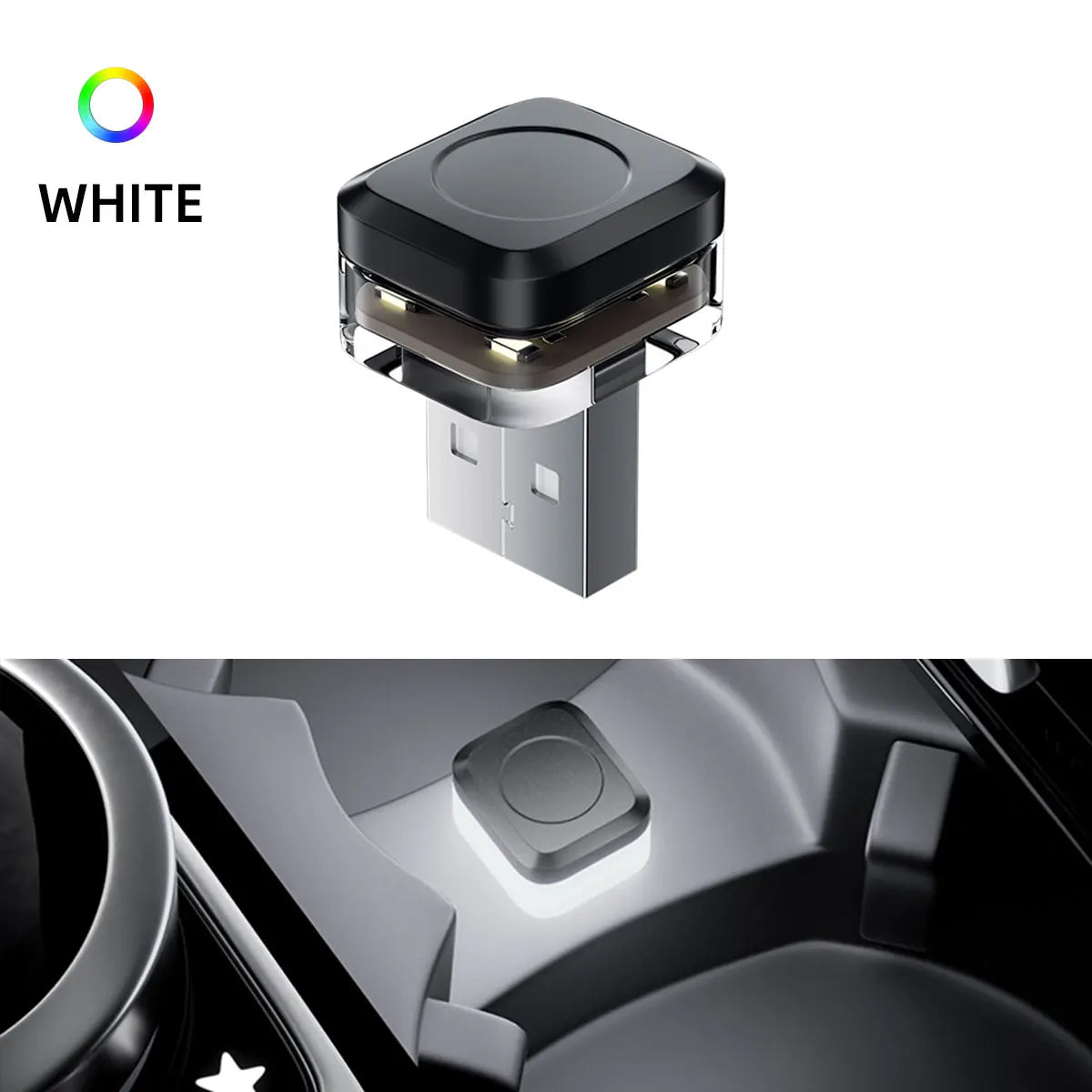 Mini USB LED Car Atmosphere Light | Universal Ambient Decorative Lamp
