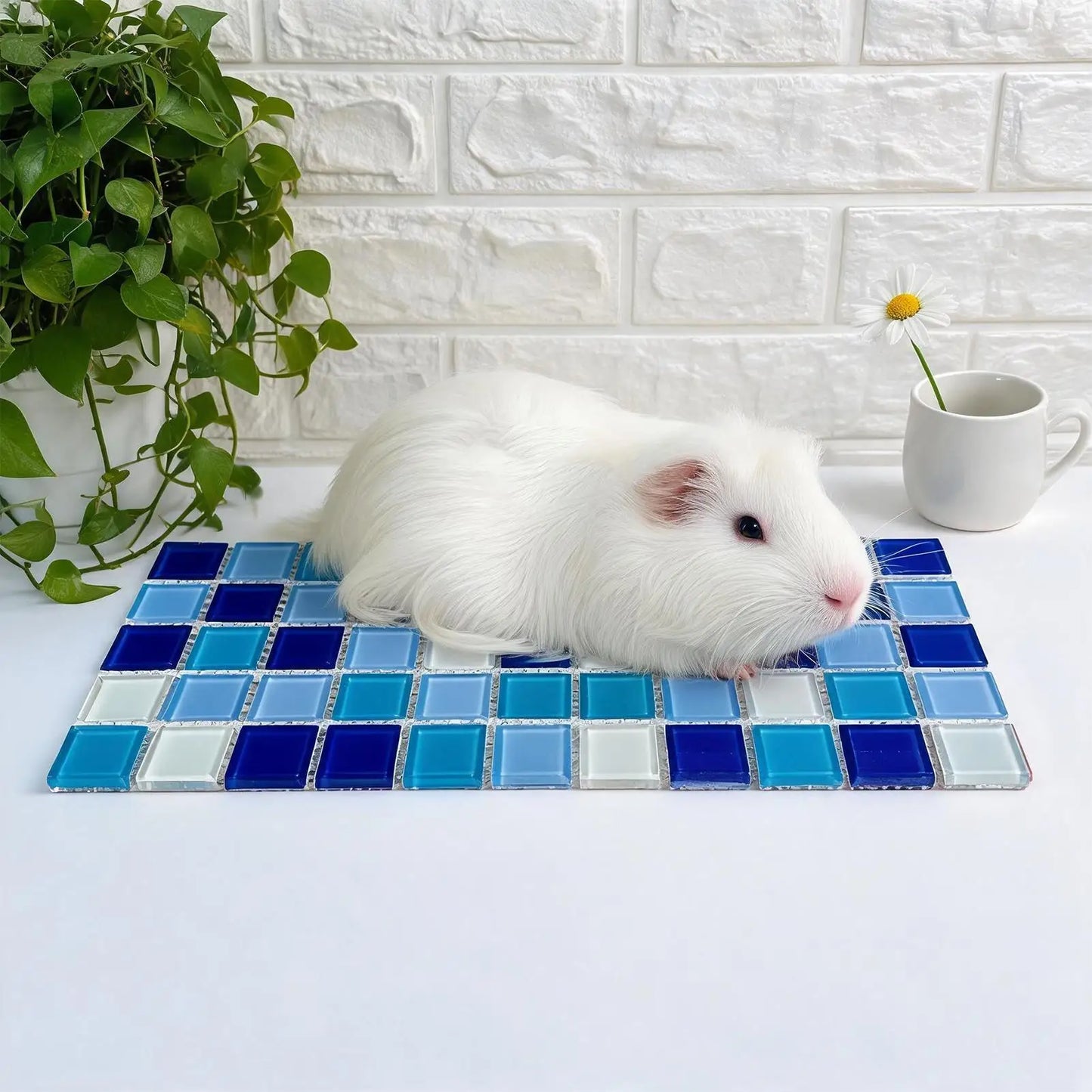 Rabbits Cooling Pad Scratch Resistant Pet Sleeping Cushion Hamster Cooling Mat For Dwarf Bunny Ferrets Squirrel Hedgehog
