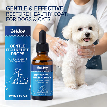 Pet Skin Care Drops Nourishing Fur Relieve Itching & Discomfort Reduce Scratching Moisturizing Gentle Pet Skin Soothing Liquid