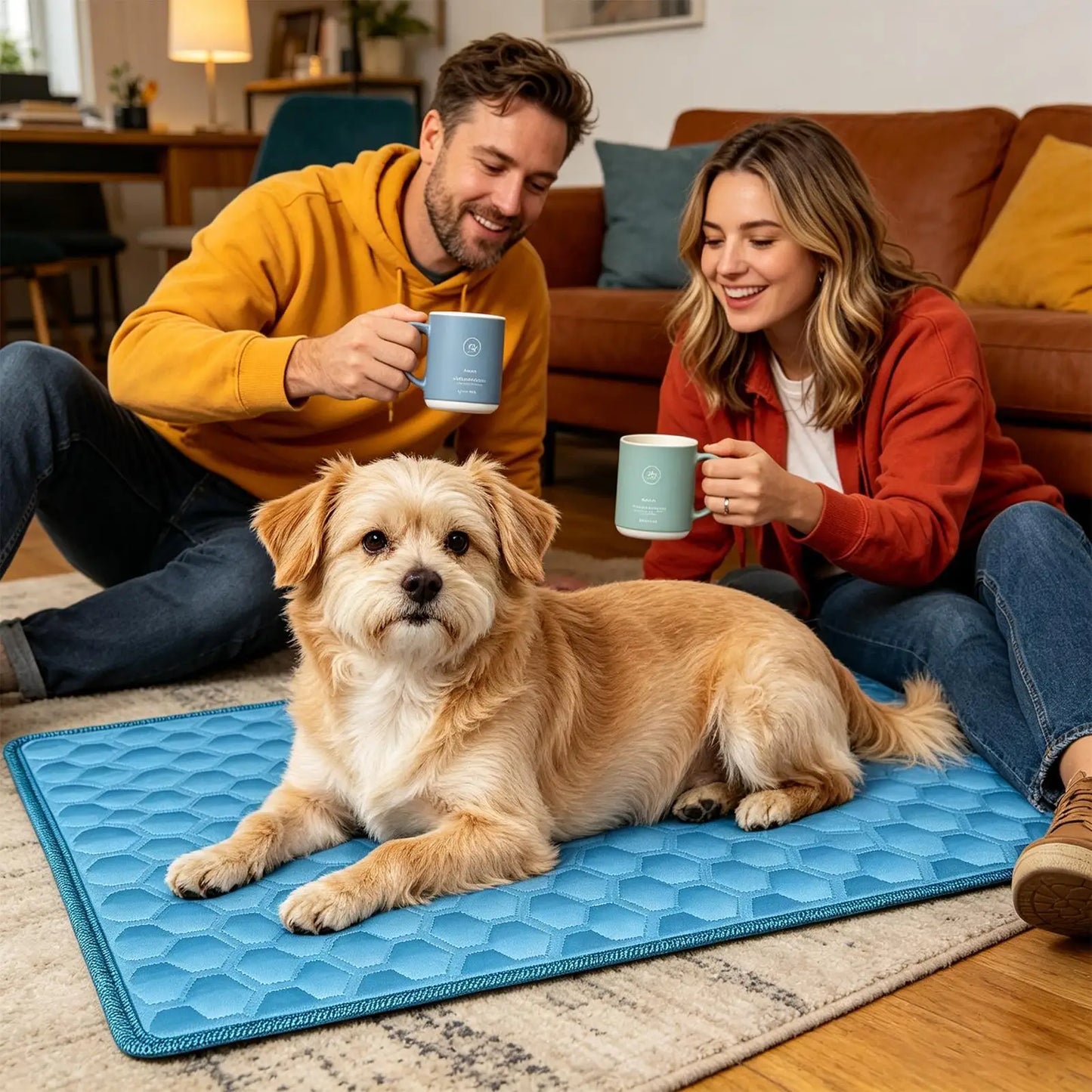 Pet Cooling Mat Chew-Resistant Cushion Pet Cats Bed Cooling Mat for Small Medium Large Breeds Animals Resting Camping Travel