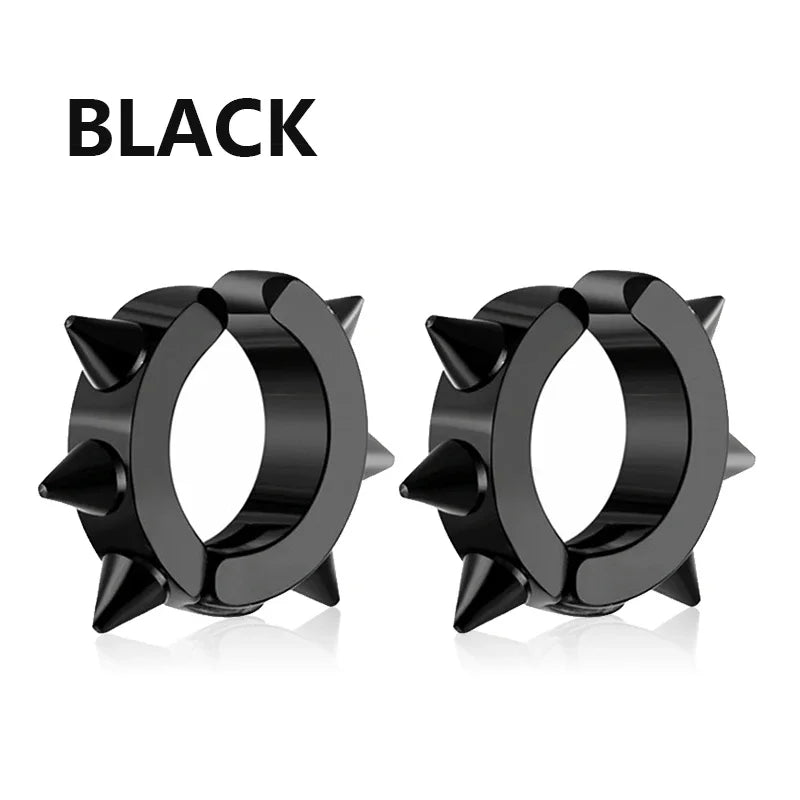 Clip-On Earrings Stainless Steel Round Ear Clip | No Piercing Fashion Jewelry