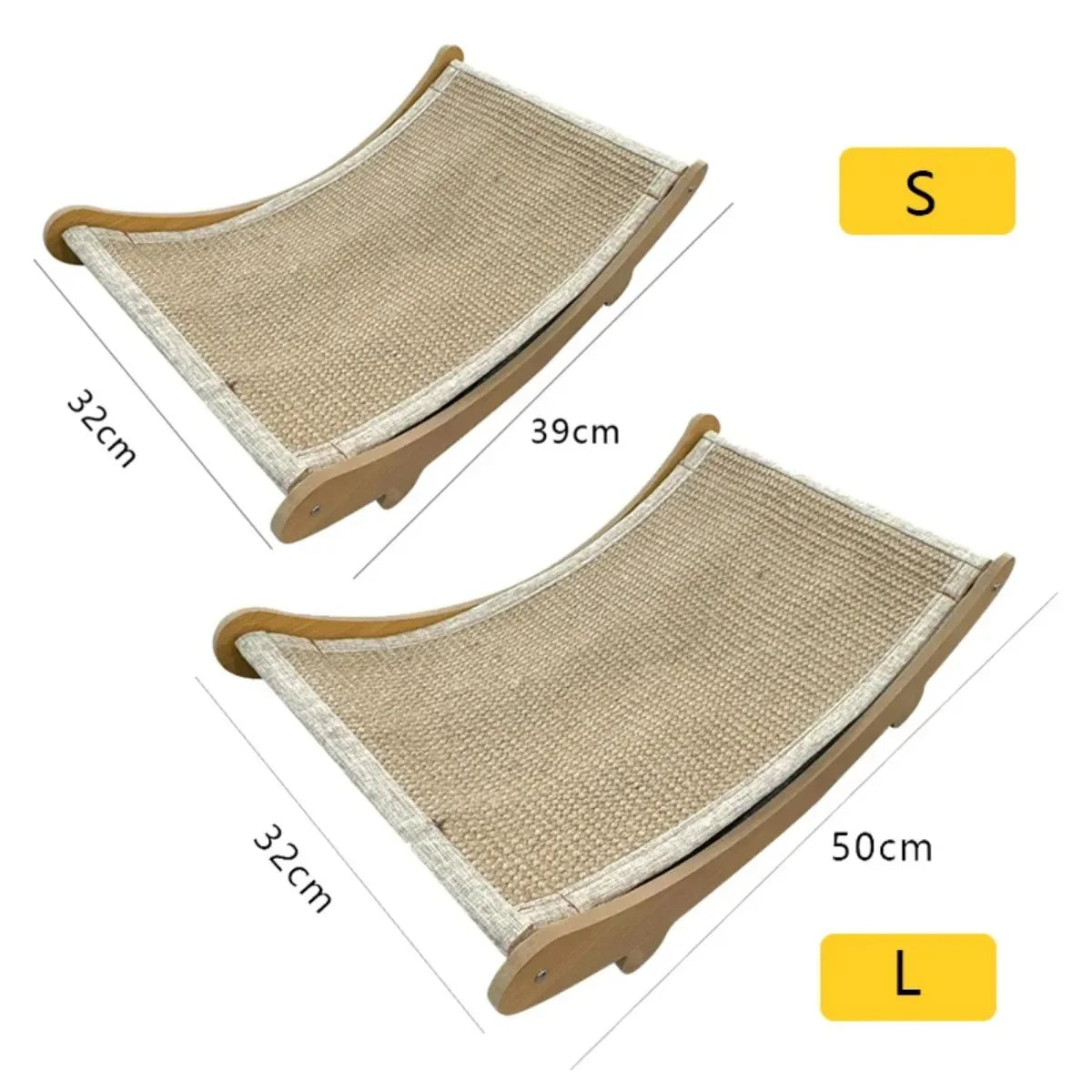 Wooden Cat Scratching Pad Detachable Wear-resistant Cat Scratch Board Multifunctional Cat Bed Grinding Claw Toy for Kitten