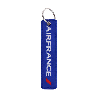 Aviation Sign Embroidery Key Fob | Motorcycle Keychain and Gift Accessory