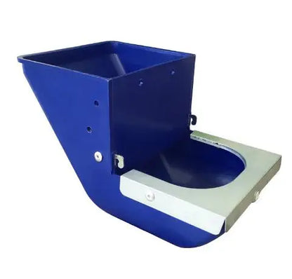 1Pc Blue Rabbit Feed Box Hopper Rabbit Cage Hanging Feed Trough Hamster Bunny Guinea Pig Eating Drinking Bowl Livestock Supplies