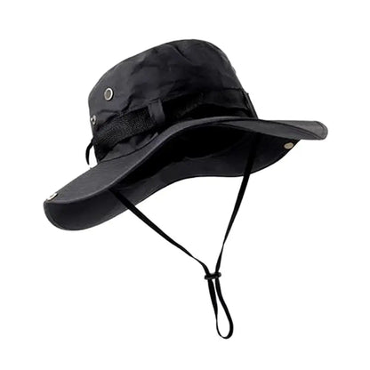 Outdoor Sun Protection Bucket Hat | UV Face Cover Cap for Hiking and Camping