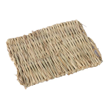 Straw Hand Woven Breathable Rabbit Grass Mat Four Season Hamster Guinea Pig Dutch Pig Foot Mat Rabbit Grass Nest Pet Supplies