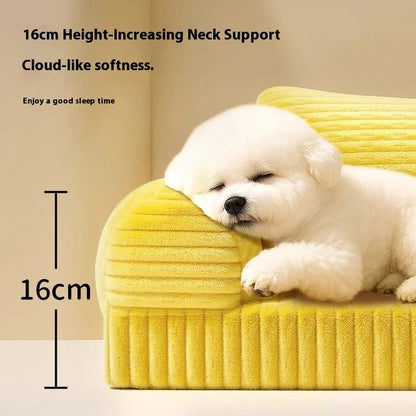 Pet Dog Bed for Small Dogs - Teddy/Bichon/Pomeranian, 4 Seasons Universal, Removable & Washable, Secure Sofa Bed for Winter