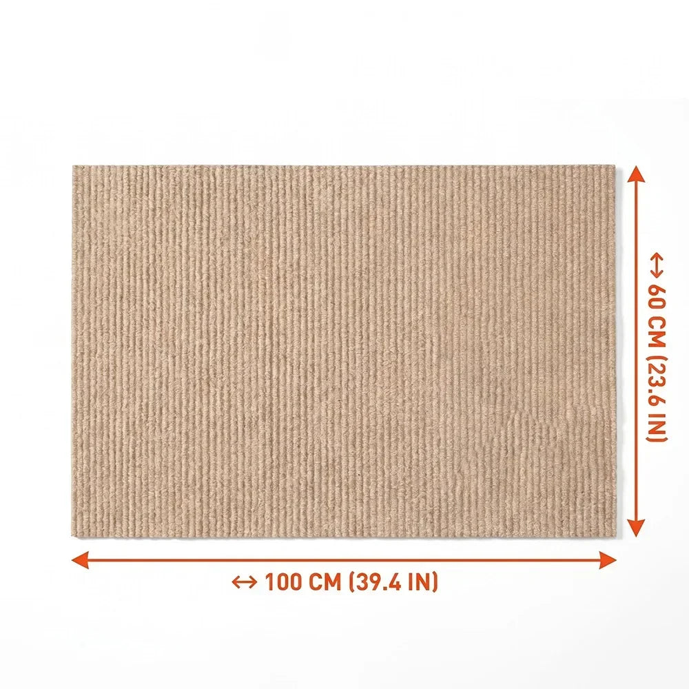 Cat Scratching Mat DIY Self-Adhesive Trimmable Carpet Anti-Scratch Furniture Protector for Fits Sofas Walls Doors