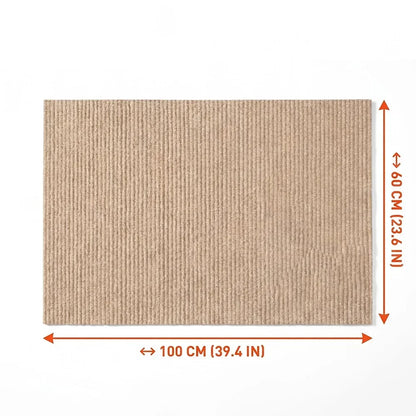 Cat Scratching Mat DIY Self-Adhesive Trimmable Carpet Anti-Scratch Furniture Protector for Fits Sofas Walls Doors