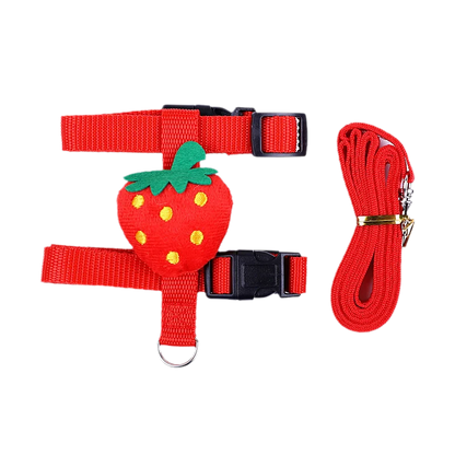 Small Animals Outdoor Wakling Supplies Cartoon Style Rabbit Harness and Leash Set for Bunnies Guinea Pig Bunny Accessoris Pet