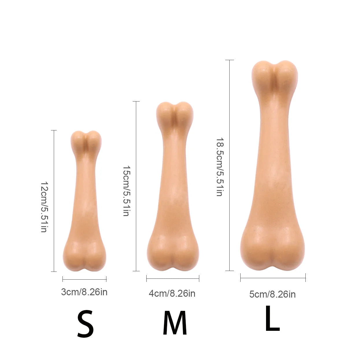 Dog Bone Chews Toys Nearly Indestructible Natural Non-Toxic Anti-Bite Puppy Toys For Small Medium Large Dog Pet Training Toys